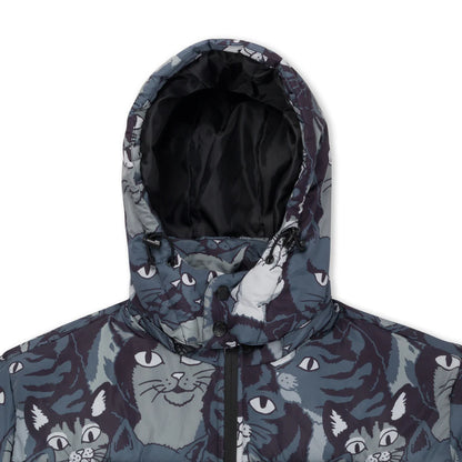 FAMILY TREE PUFFER JACKET (BLACK)
