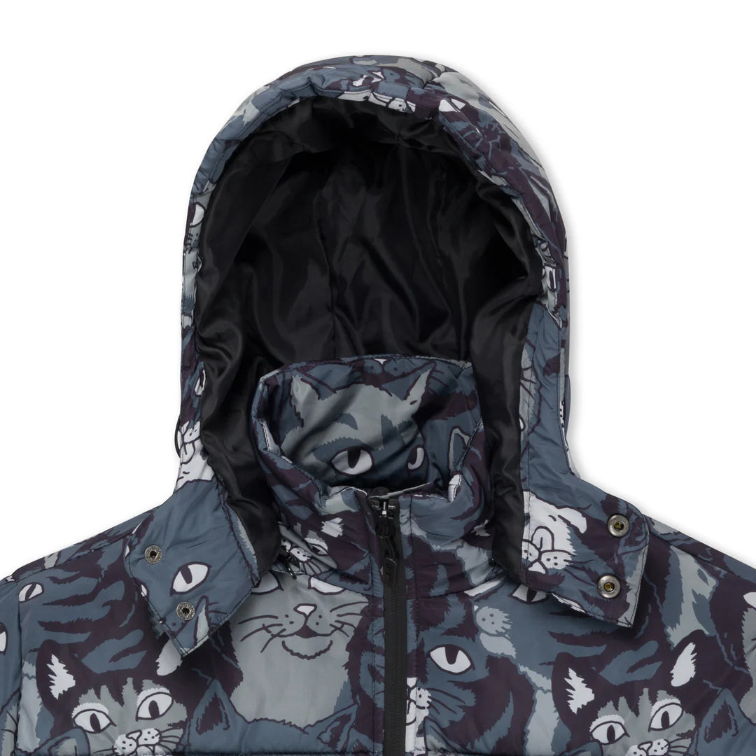 FAMILY TREE PUFFER JACKET (BLACK)