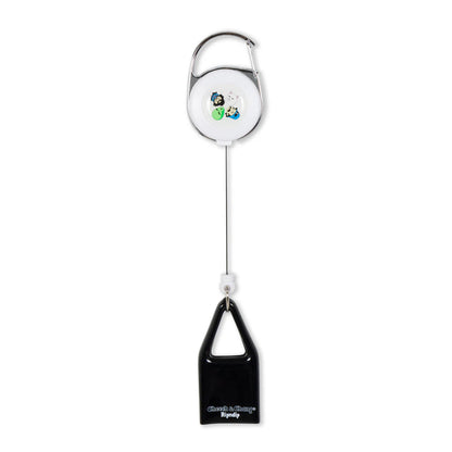 PUFF PUFF LIGHTER LEASH KEYCHAIN (BLACK)