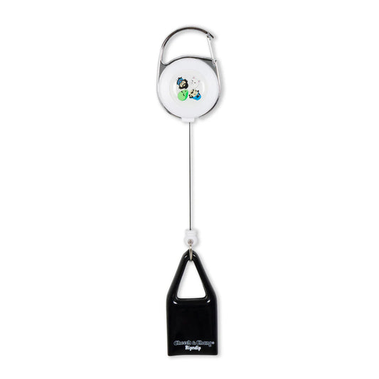 PUFF PUFF LIGHTER LEASH KEYCHAIN (BLACK)