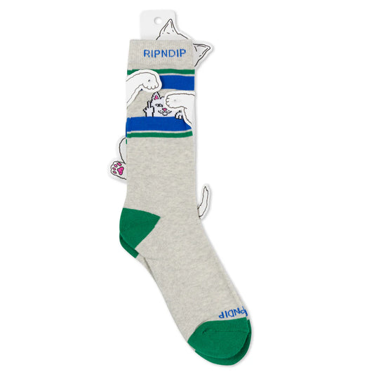 Peeking Nermal Socks (Ash Heather)