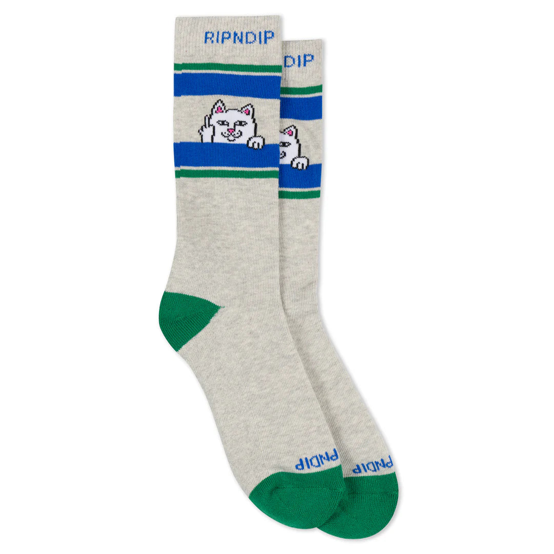 Peeking Nermal Socks (Ash Heather)