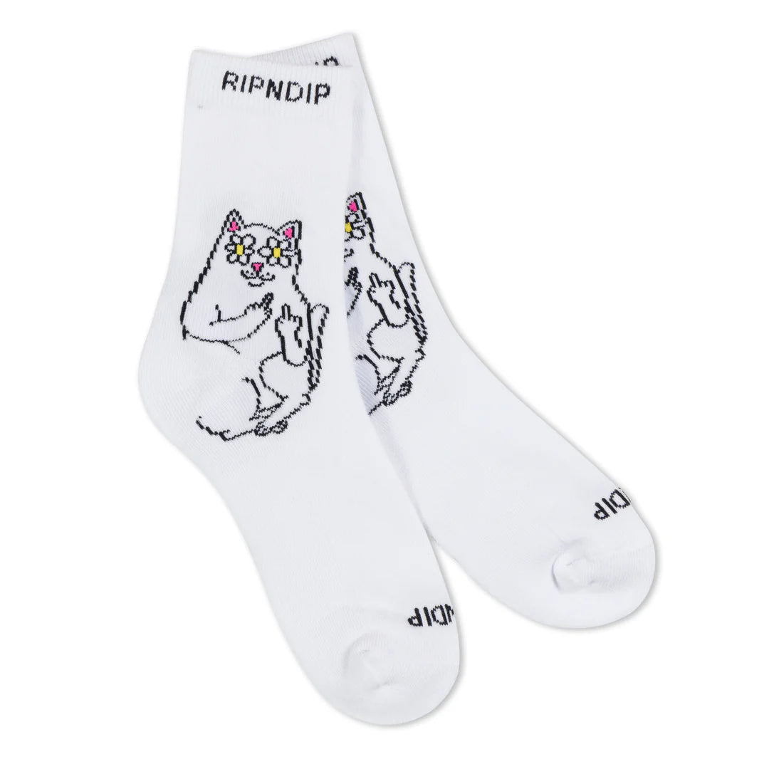 Lord Nermal Blossom Mid Socks (White)
