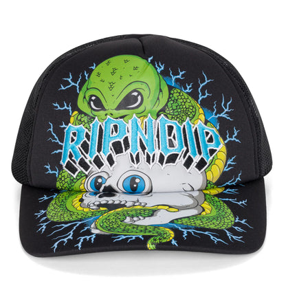 Skull and Bones Trucker Hat (Black)