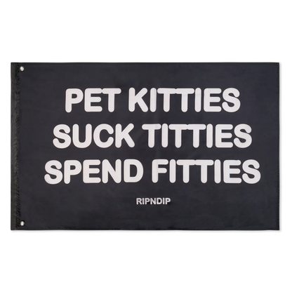 Pet Kitties Flag (Black) Regular price