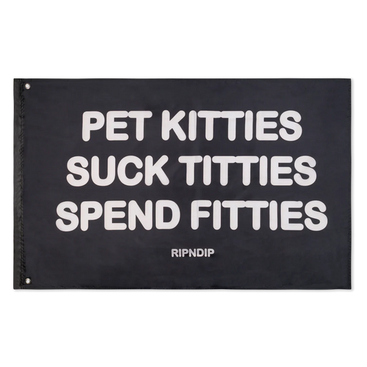 Pet Kitties Flag (Black) Regular price