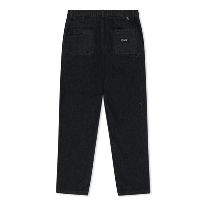 ROCKSTAR DISTRESSED DENIM PANTS (BLACK)