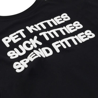 PET KITTIES TEE (BLACK
