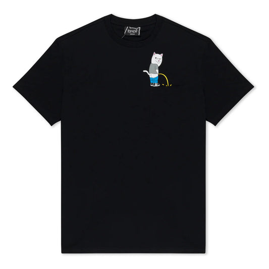 POTTY POPCKET TEE (BLACK)