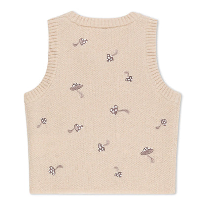 Euphoria Knit Crop Top (Off White)