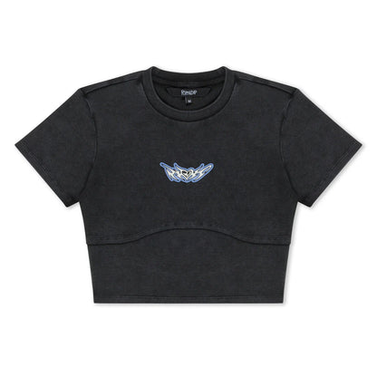 DND Cropped Baby Tee (Black Vintage)