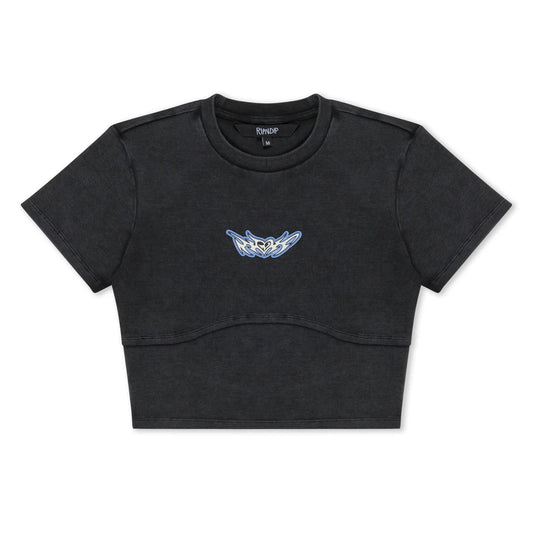 DND Cropped Baby Tee (Black Vintage)