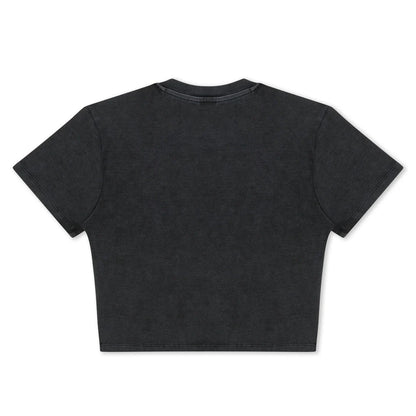 DND Cropped Baby Tee (Black Vintage)
