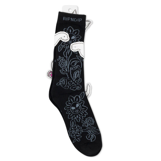 Space Garden Socks (Black)