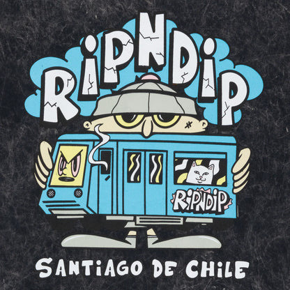 NERM IN CHILE TEE (BLACK MINERAL WASH)