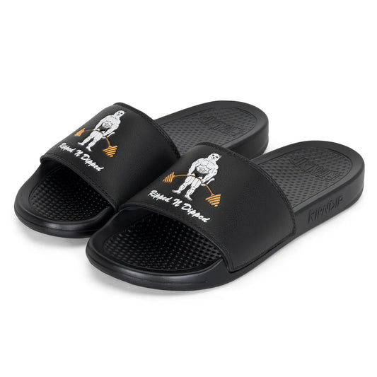 RIPPED N DIPPED  SLIDES (BLACK)