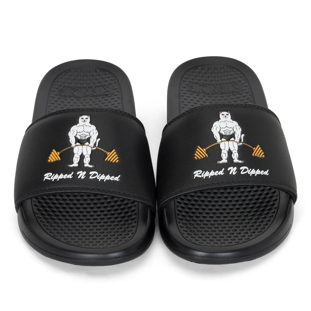 RIPPED N DIPPED  SLIDES (BLACK)