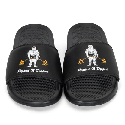 RIPPED N DIPPED  SLIDES (BLACK)
