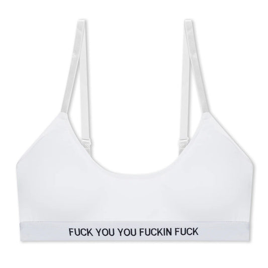 FUCKIN FUCK BRALETTE (WHITE)