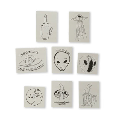 WE OUT HERE TATTOO SHEET (BLACK)