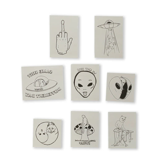 WE OUT HERE TATTOO SHEET (BLACK)