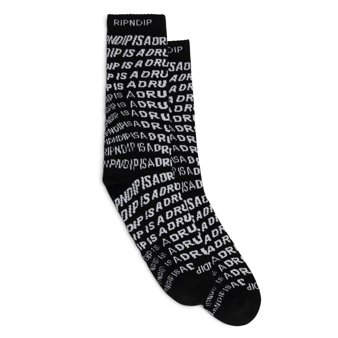 DRUG FROM GOD SOCKS (BLACK)