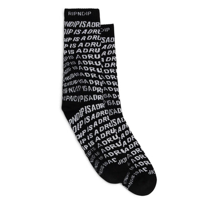 DRUG FROM GOD SOCKS (BLACK)