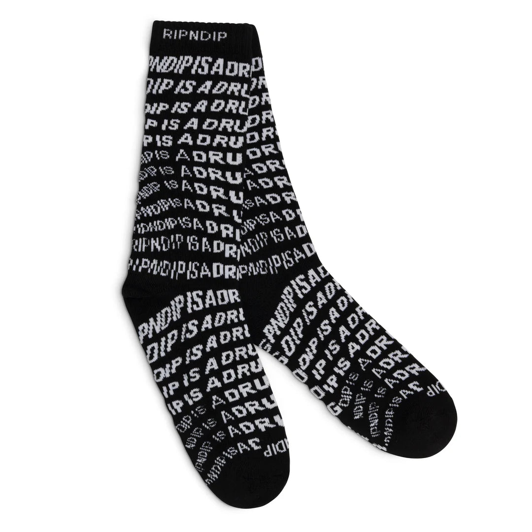 DRUG FROM GOD SOCKS (BLACK)