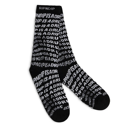 DRUG FROM GOD SOCKS (BLACK)