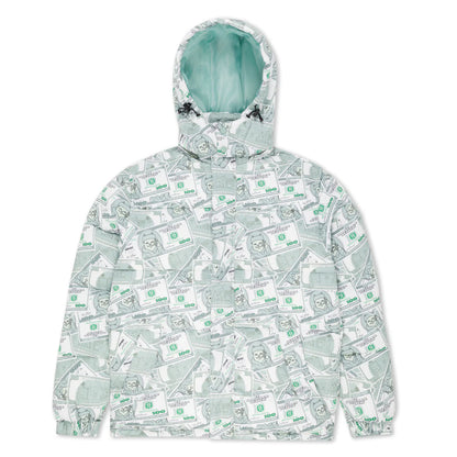 MONEYBAG PUFFER JACKET (OLIVE)