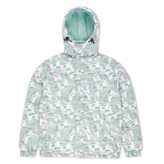 MONEYBAG PUFFER JACKET (OLIVE)