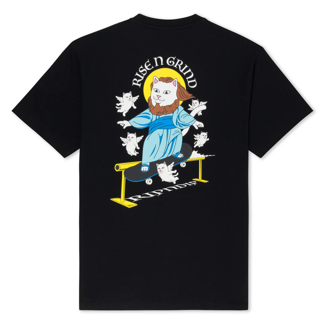 RISE  N     GRIND  TEE    (BLACK)