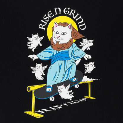 RISE  N     GRIND  TEE    (BLACK)