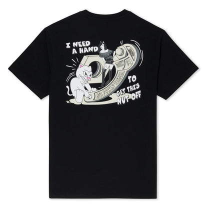 NUT OFF TEE (BLACK)