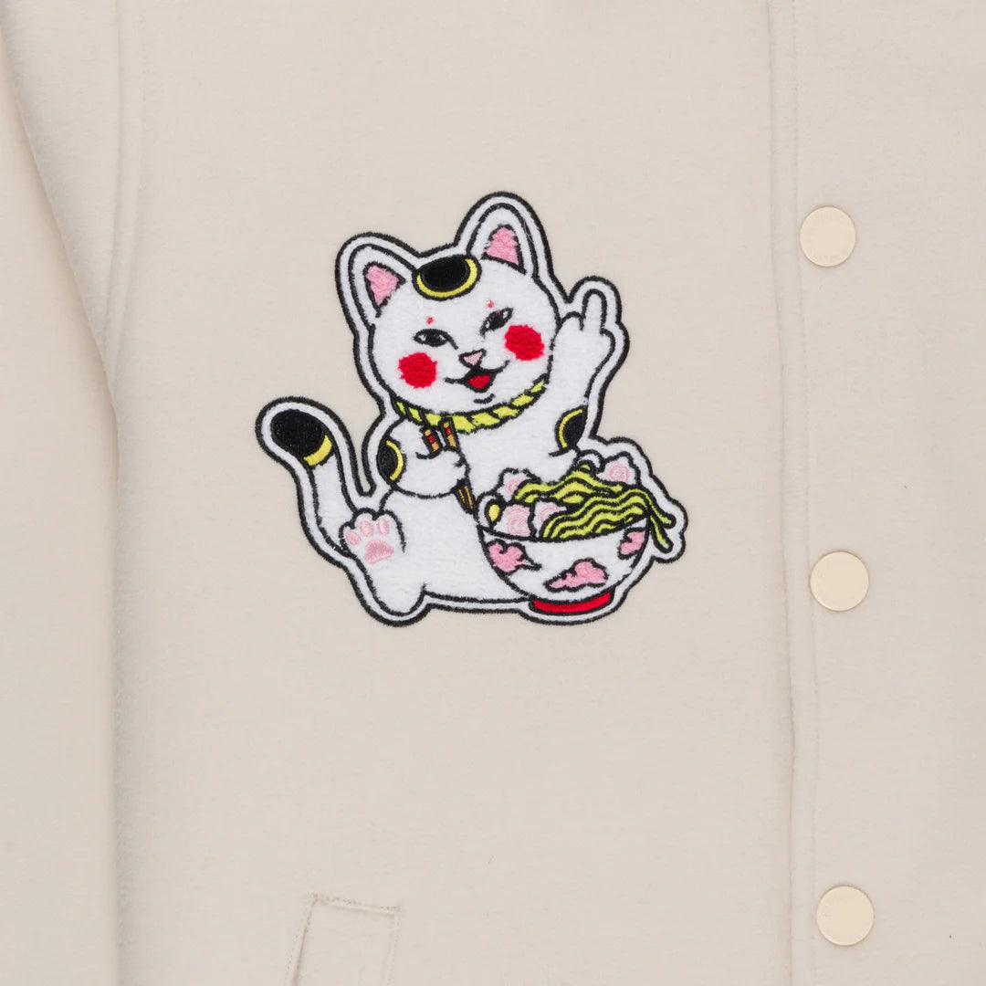 Lucky Nerm Varsity Jacket (Cream)