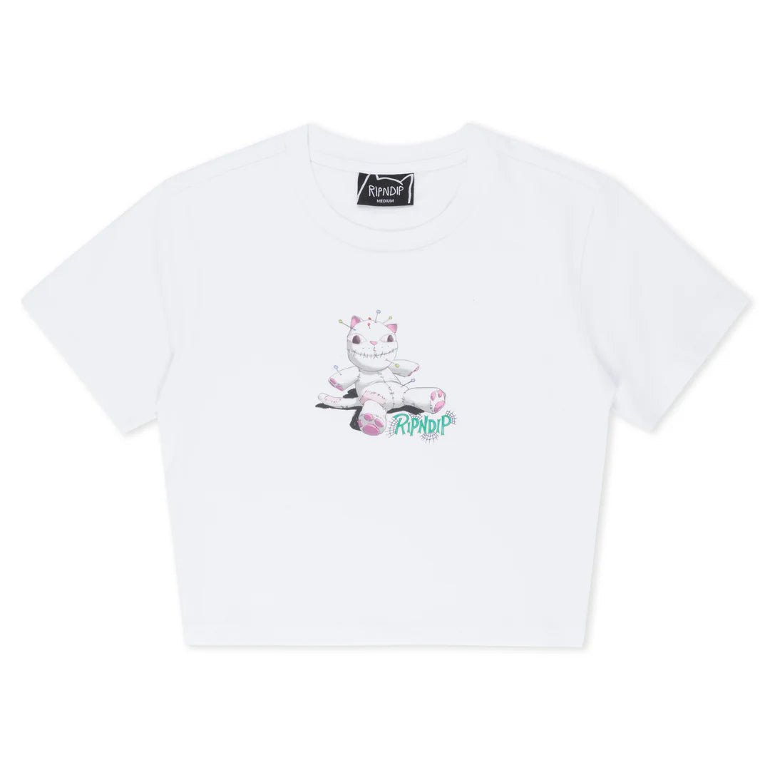 TRAVIS CROPPED BABY TEE (WHITE)