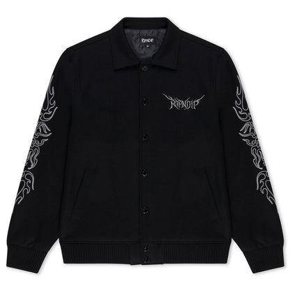 VOLT VARSITY JACKET (BLACK)