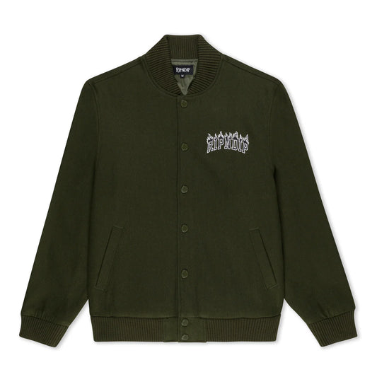 INFERNO VASRSITY JACKET (LIGHT FOREST)