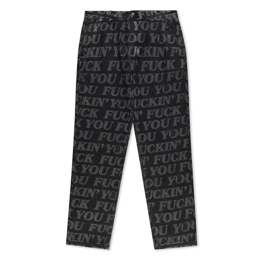 F.U.F.F  WASHED DENIM PANTS