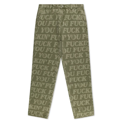 F.U.F.F  WASHED DENIM PANTS