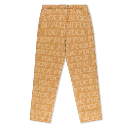 F.U.F.F  WASHED DENIM PANTS