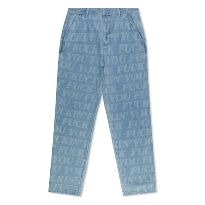 F.U.F.F  WASHED DENIM PANTS