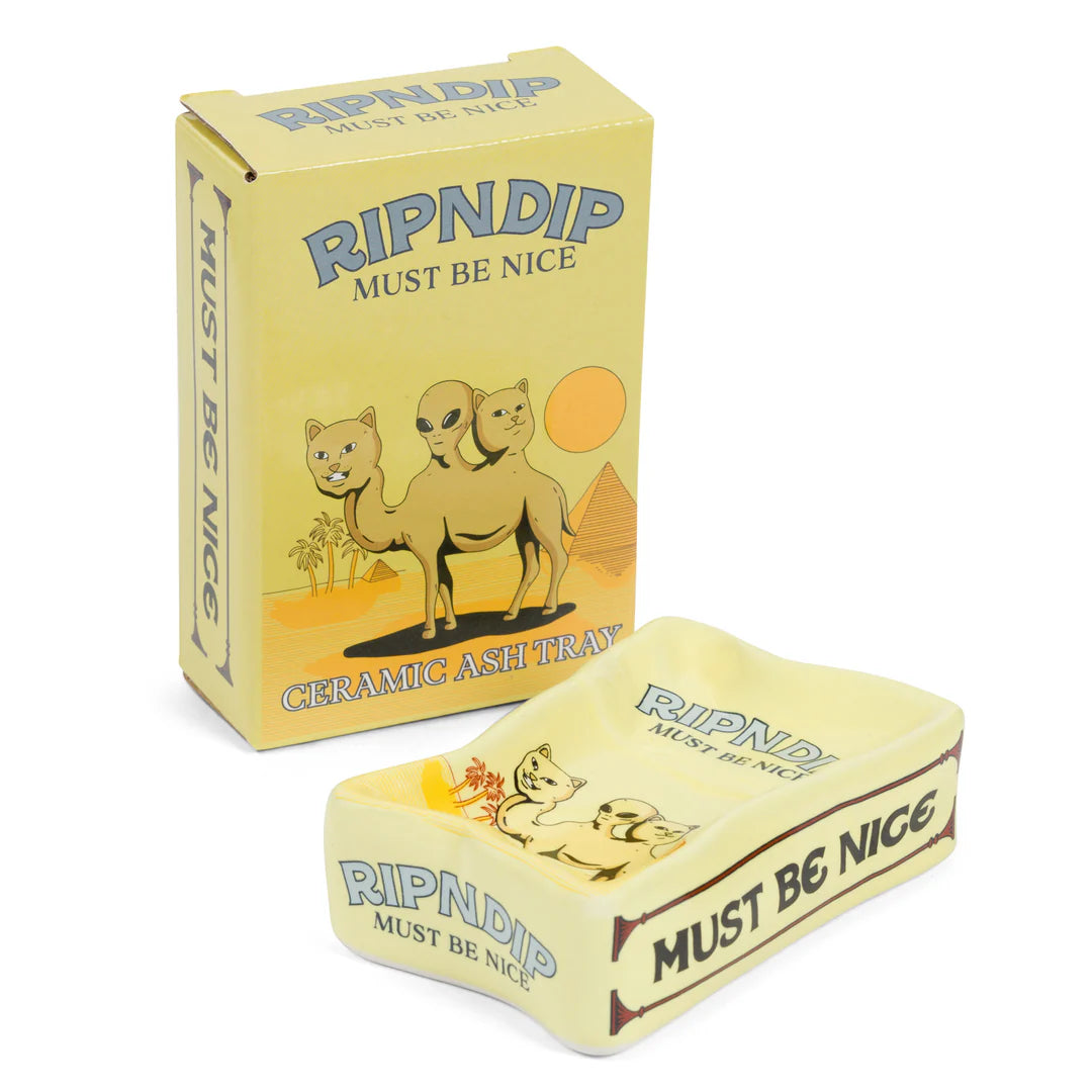 BARNUM CERAMIC ASH TRAY (YELLOW)