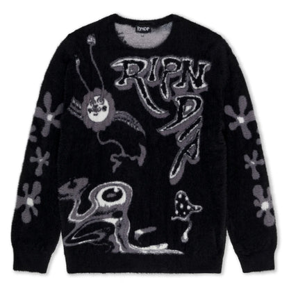 SPACE WALK MOHAIR SWEATER (BLACK)