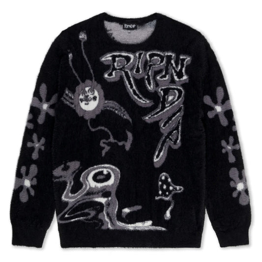 SPACE WALK MOHAIR SWEATER (BLACK)