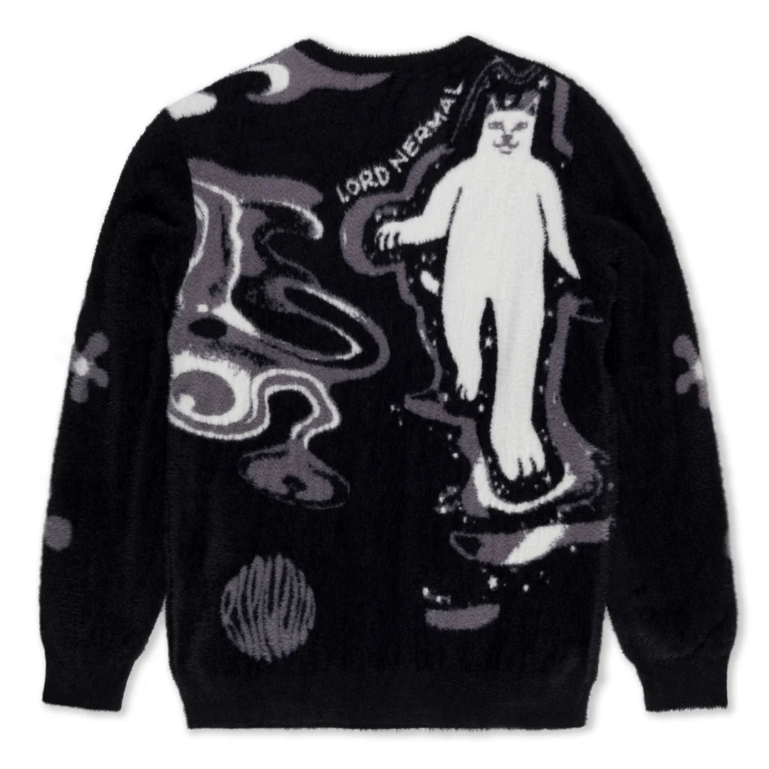 SPACE WALK MOHAIR SWEATER (BLACK)