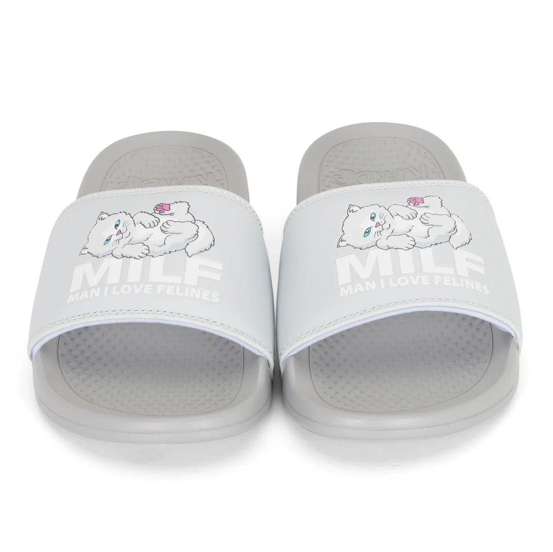 MAN I LOVE FELINES SLIDES (GREY)