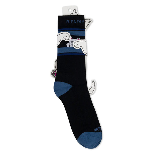 Peeking Nermal Socks (Black/Slate)