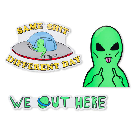 WE OUT HERE CAR STICKER PACK (MULTI)