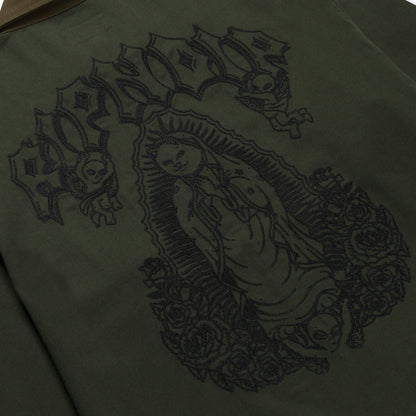 MOTHER NERM TWILL WORK JACKET (DARK OLIVE)